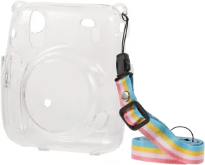 11 Camera Case Instant Camera Protective Cover Transparent Shell Easy to Load Lightweight Stylish Design