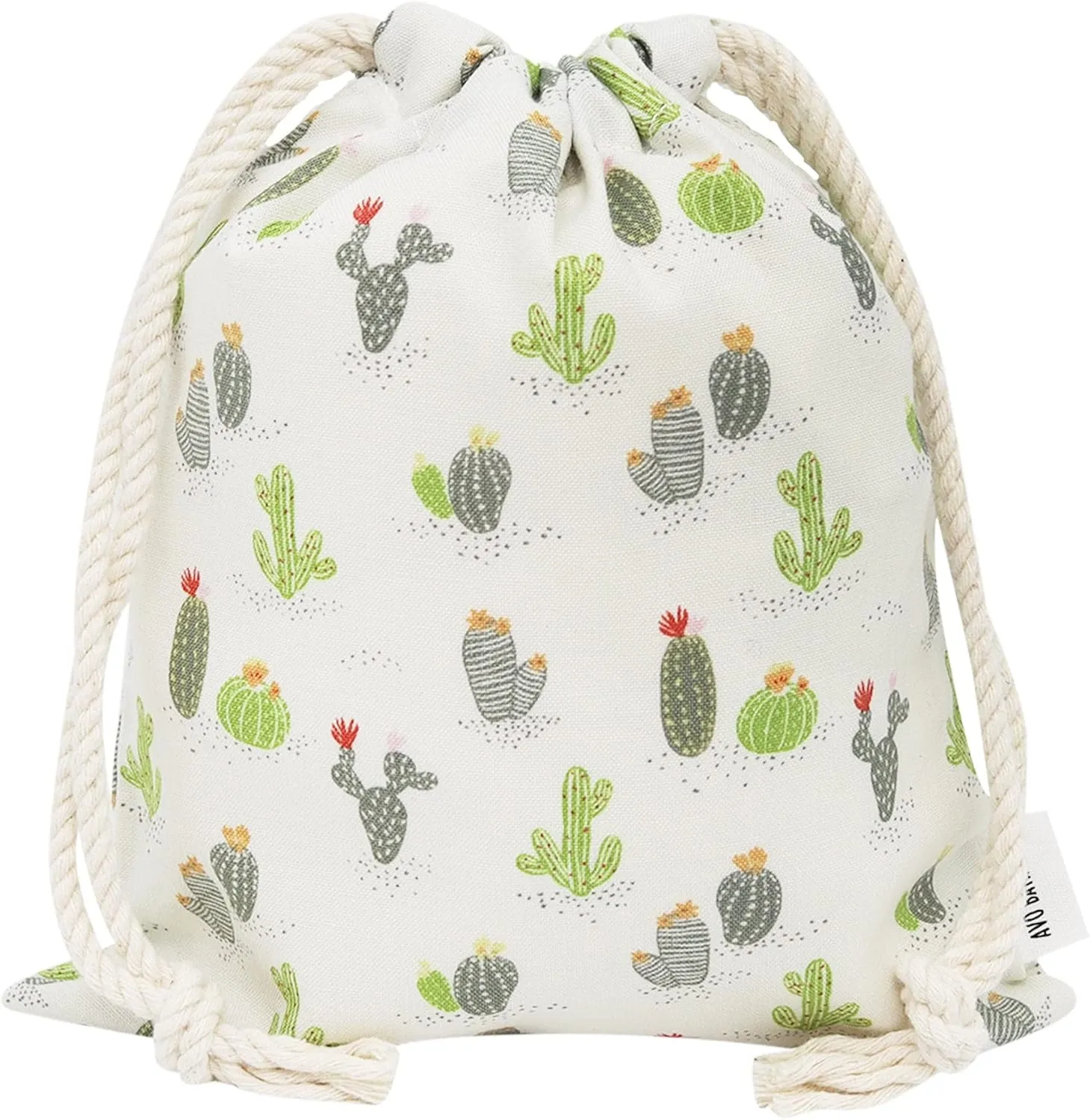 1Pcs Makeup Bag Travel Drawstring Cosmetic Bag Pouch (Cactus)