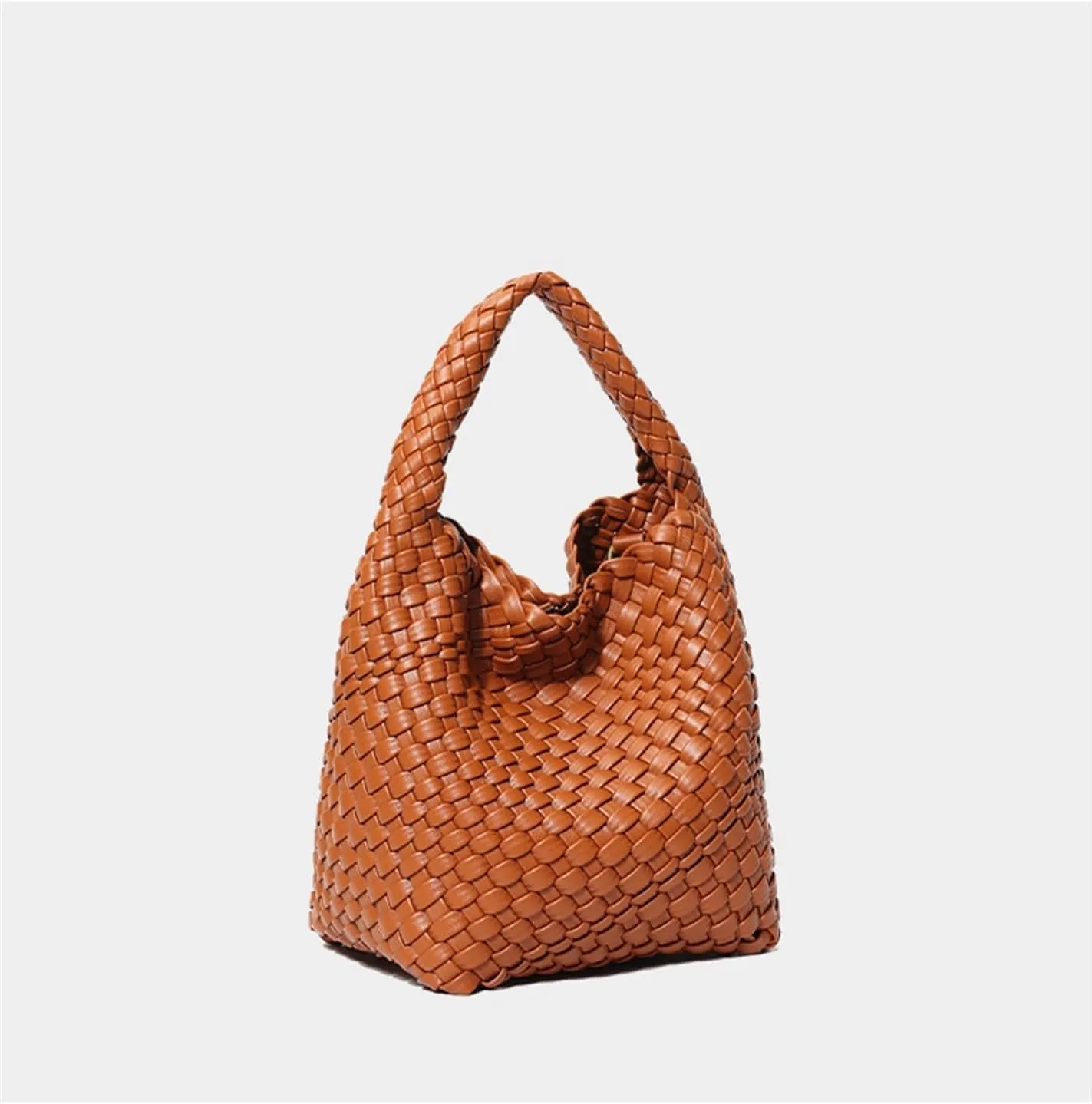 2024 Hand-woven Bag Portable Bucket Bag For Women Large Capacity Versatile Crossbody Commuter Bag(B)