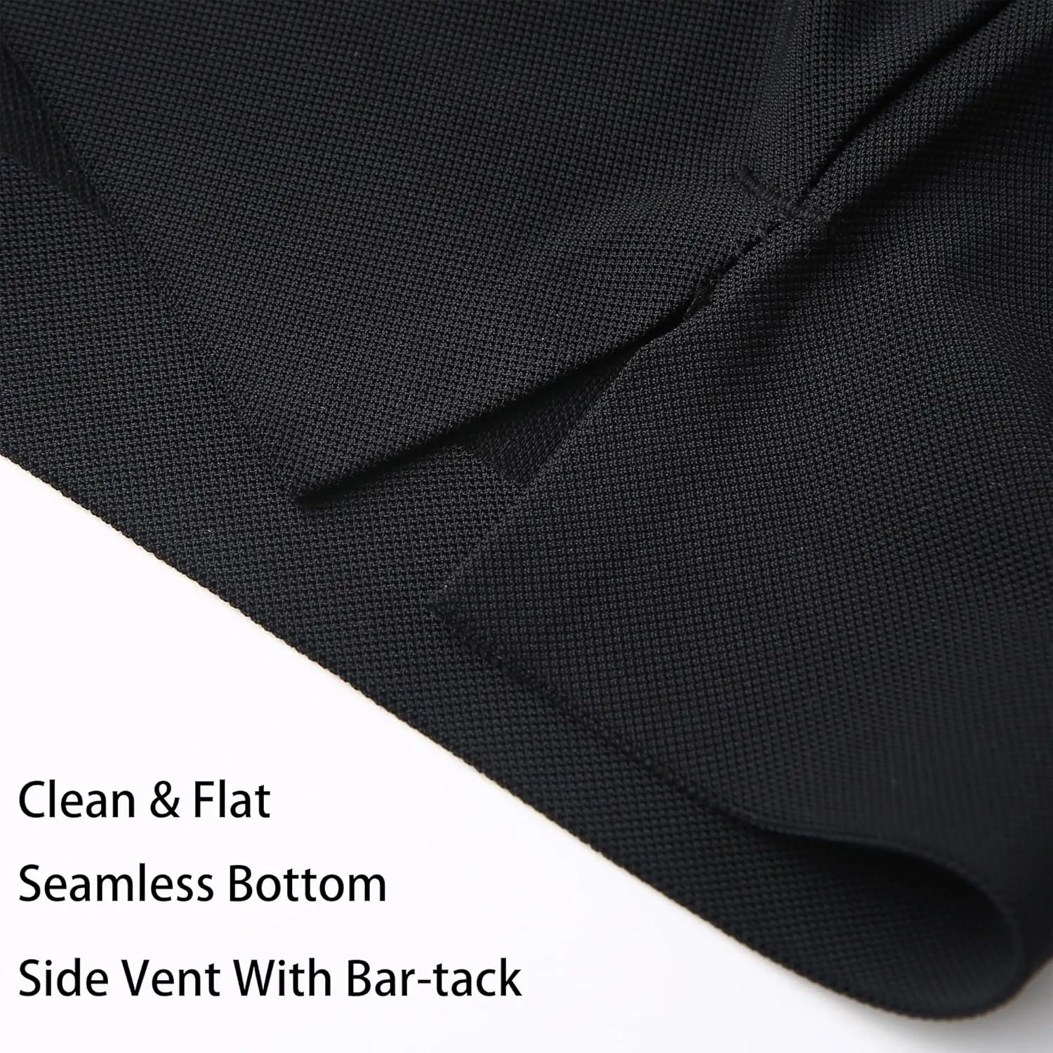 Alex Vando Mens Seamless Golf Shirt Moisture Wicking Quick-Dry Tailored Fit Polo Shirts