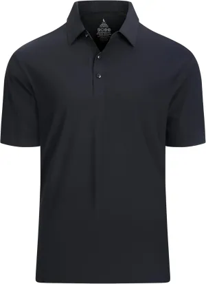 Alex Vando Mens Seamless Golf Shirt Moisture Wicking Quick-Dry Tailored Fit Polo Shirts