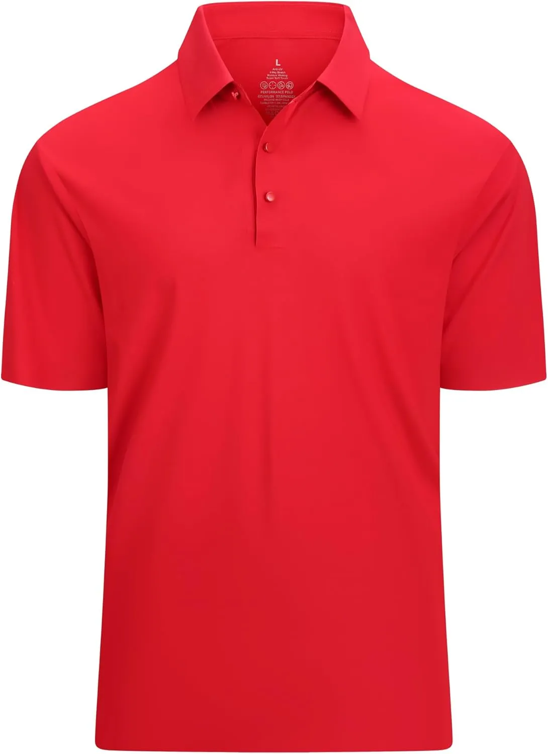 Alex Vando Mens Seamless Golf Shirt Moisture Wicking Quick-Dry Tailored Fit Polo Shirts