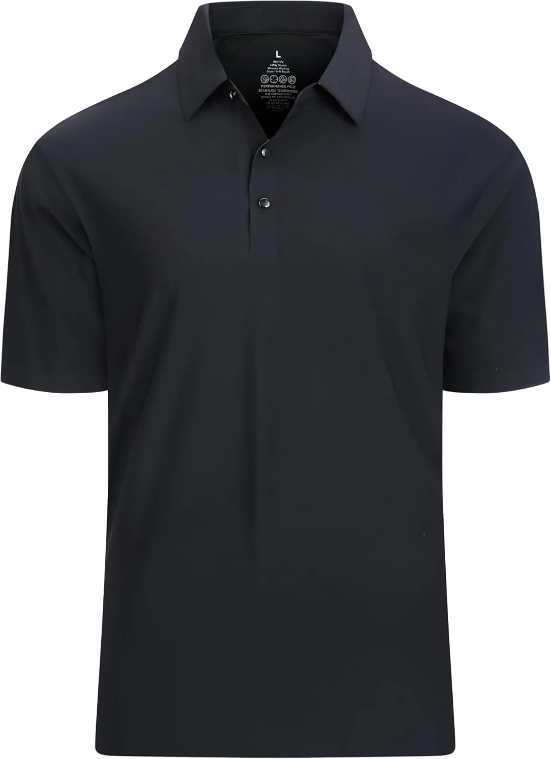 Alex Vando Mens Seamless Golf Shirt Moisture Wicking Quick-Dry Tailored Fit Polo Shirts