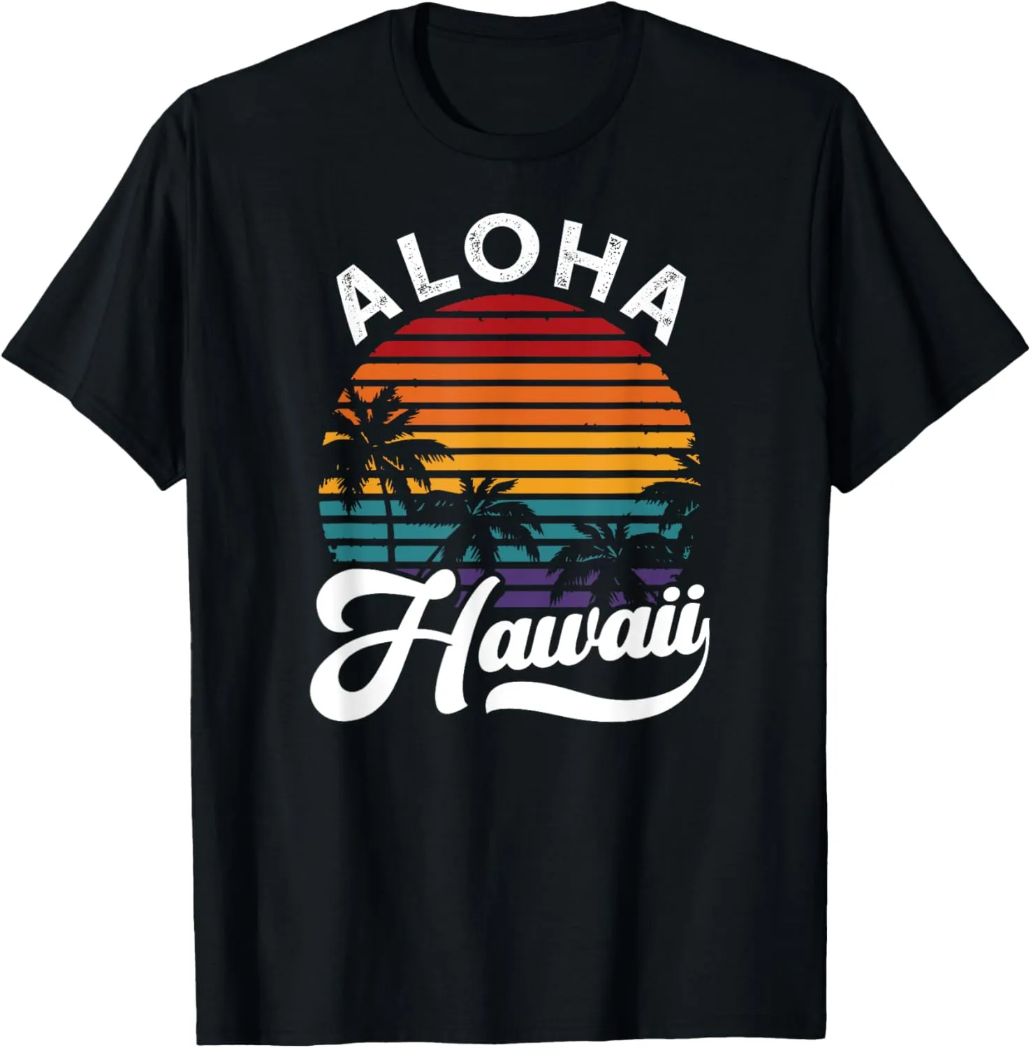 Aloha Hawaii design Retro Vintage Sunset T-Shirt