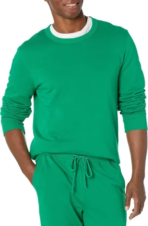 Amazon Essentials Men's Crewneck Sweatshirt, Lightweight Long-Sleeve French Terry (Available in Big & Tall)