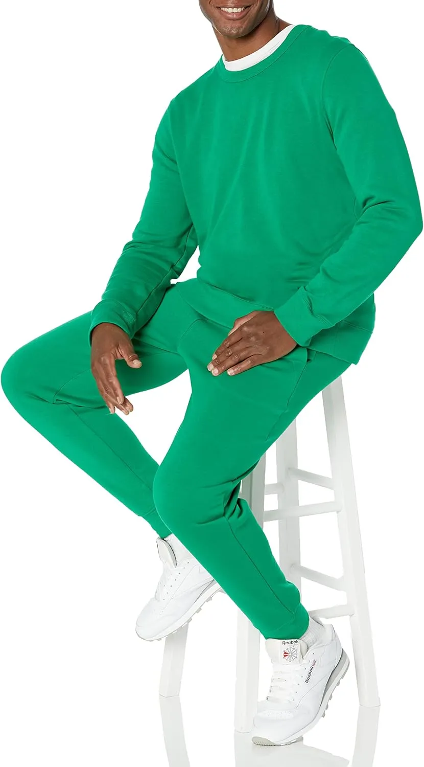 Amazon Essentials Men's Crewneck Sweatshirt, Lightweight Long-Sleeve French Terry (Available in Big & Tall)