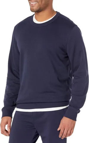Amazon Essentials Men's Crewneck Sweatshirt, Lightweight Long-Sleeve French Terry (Available in Big & Tall)