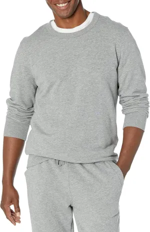 Amazon Essentials Men's Crewneck Sweatshirt, Lightweight Long-Sleeve French Terry (Available in Big & Tall)