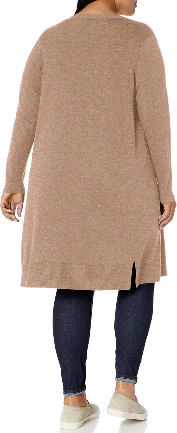 Amazon Essentials Women's Lightweight Longer Length Cardigan Sweater (Available in Plus Size)