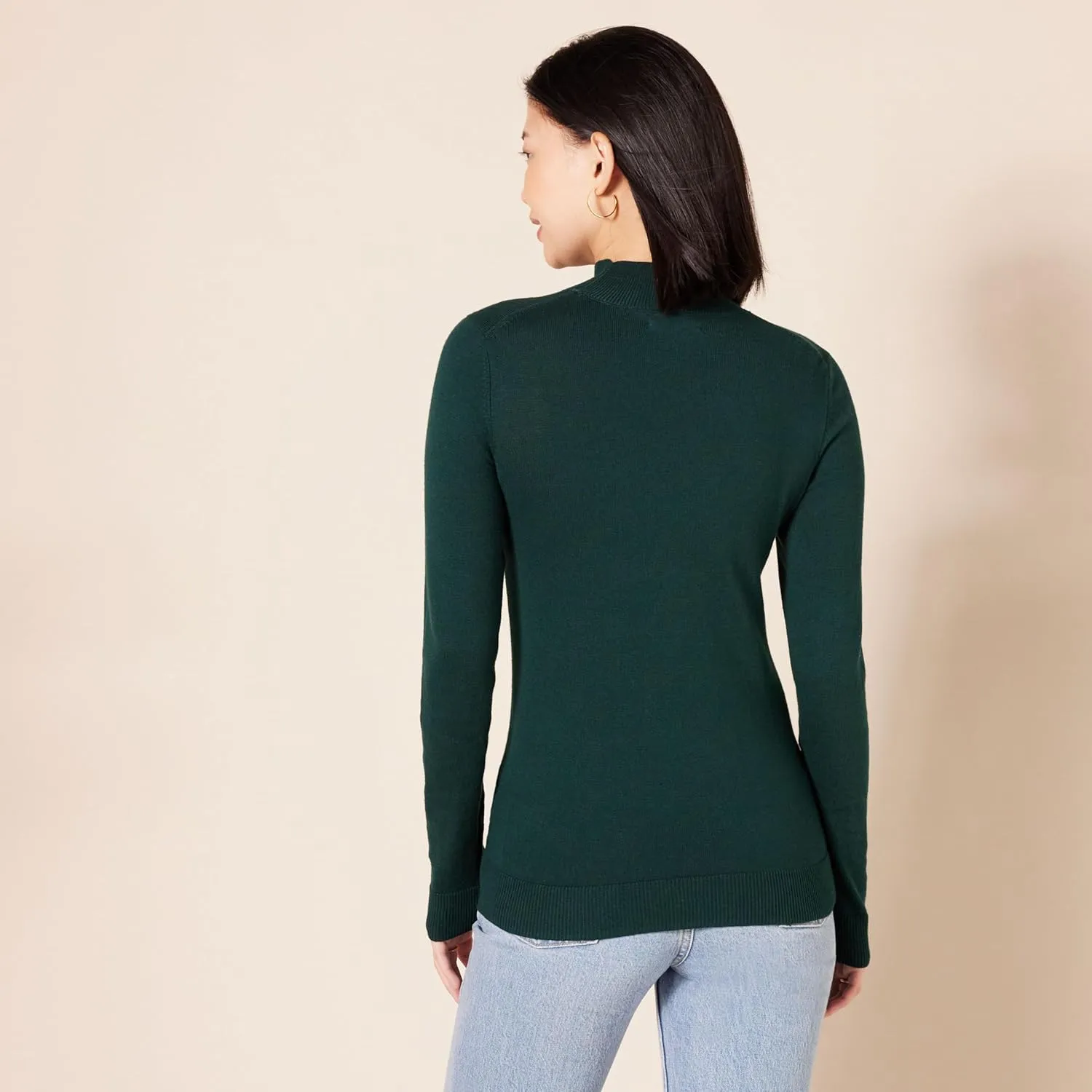 Amazon Essentials Women's Lightweight Mockneck Sweater (Available in Plus Size)