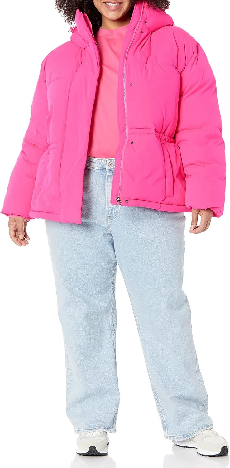 Amazon Essentials Women's Short Waisted Puffer Jacket (Available in Plus Size)