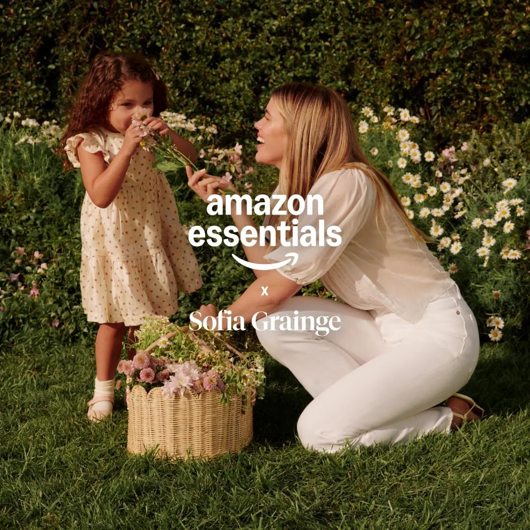 Amazon Essentials x Sofia Grainge Toddlers and Baby Girls' Quilted Jacket