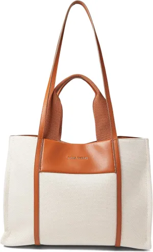 Anne Klein Medium Color Blocked Canvas Tote