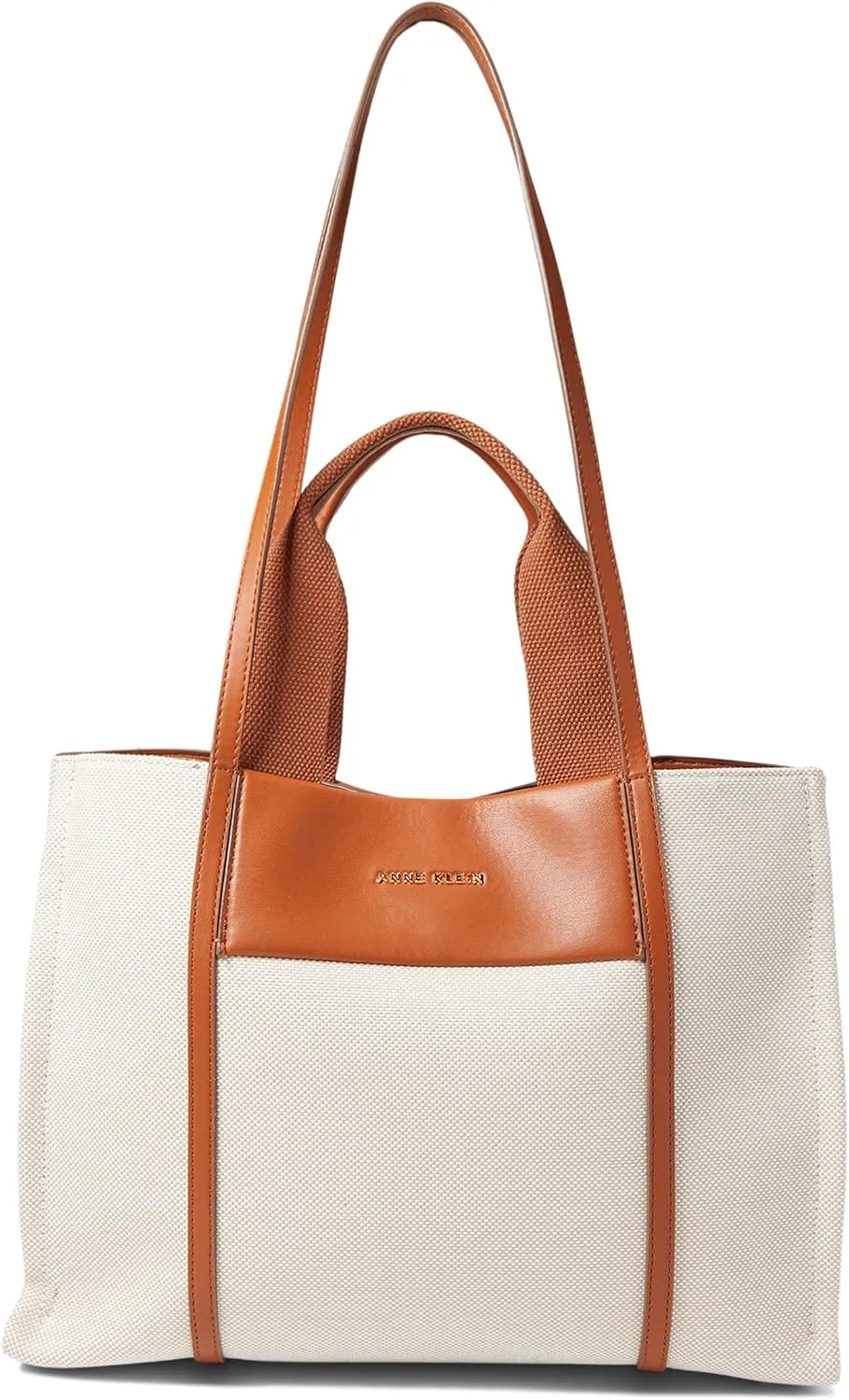 Anne Klein Medium Color Blocked Canvas Tote