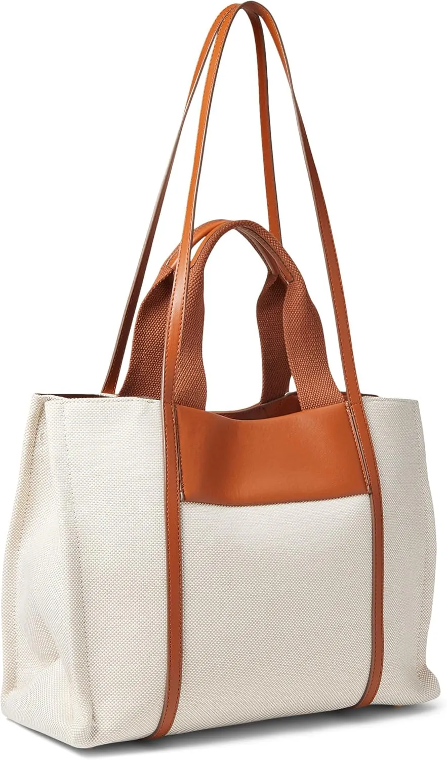 Anne Klein Medium Color Blocked Canvas Tote