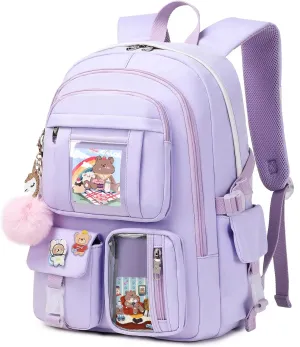 Backpacks for Girls,Laptop Backpack 15.6 Inch School Bag Cute College Large Bookbags Travel for Teens Women Students Anti Theft Daypack (Purple)