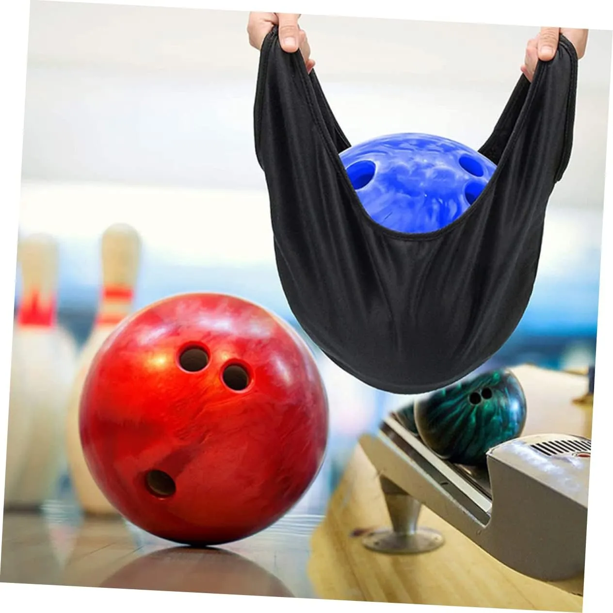 balacoo Bowling Ball Cleaning Bag Sanding Pads Bowling Towel Cleaner Spray Bowling Ball Oil Wipe White Bath Mat