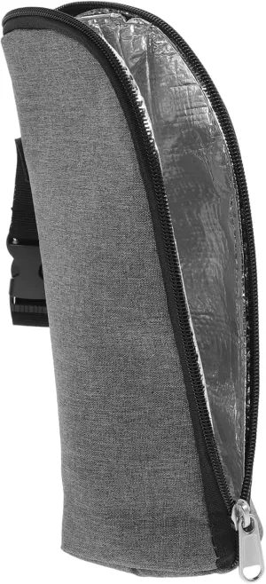 BESPORTBLE Insulated Bottle Bag for Travel Zippered Milk Bottle Pouch Thermal Bag for Hiking Shopping and Outdoor Use Keeps Beverages at Temperature