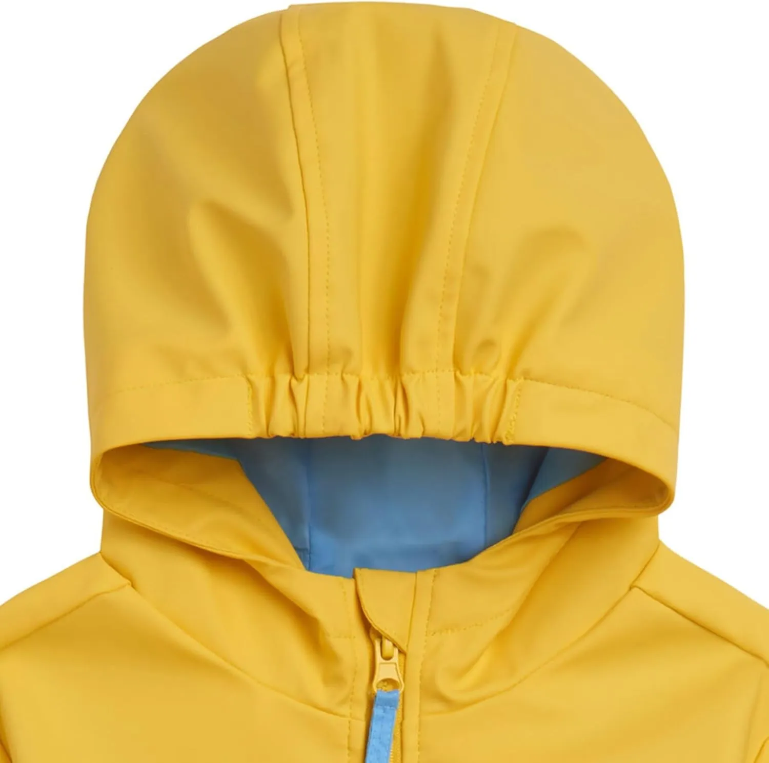 Bluey Yellow Zip Up Waterproof Rain Jacket Toddler to Little Kid Sizes (2T - 7-8)