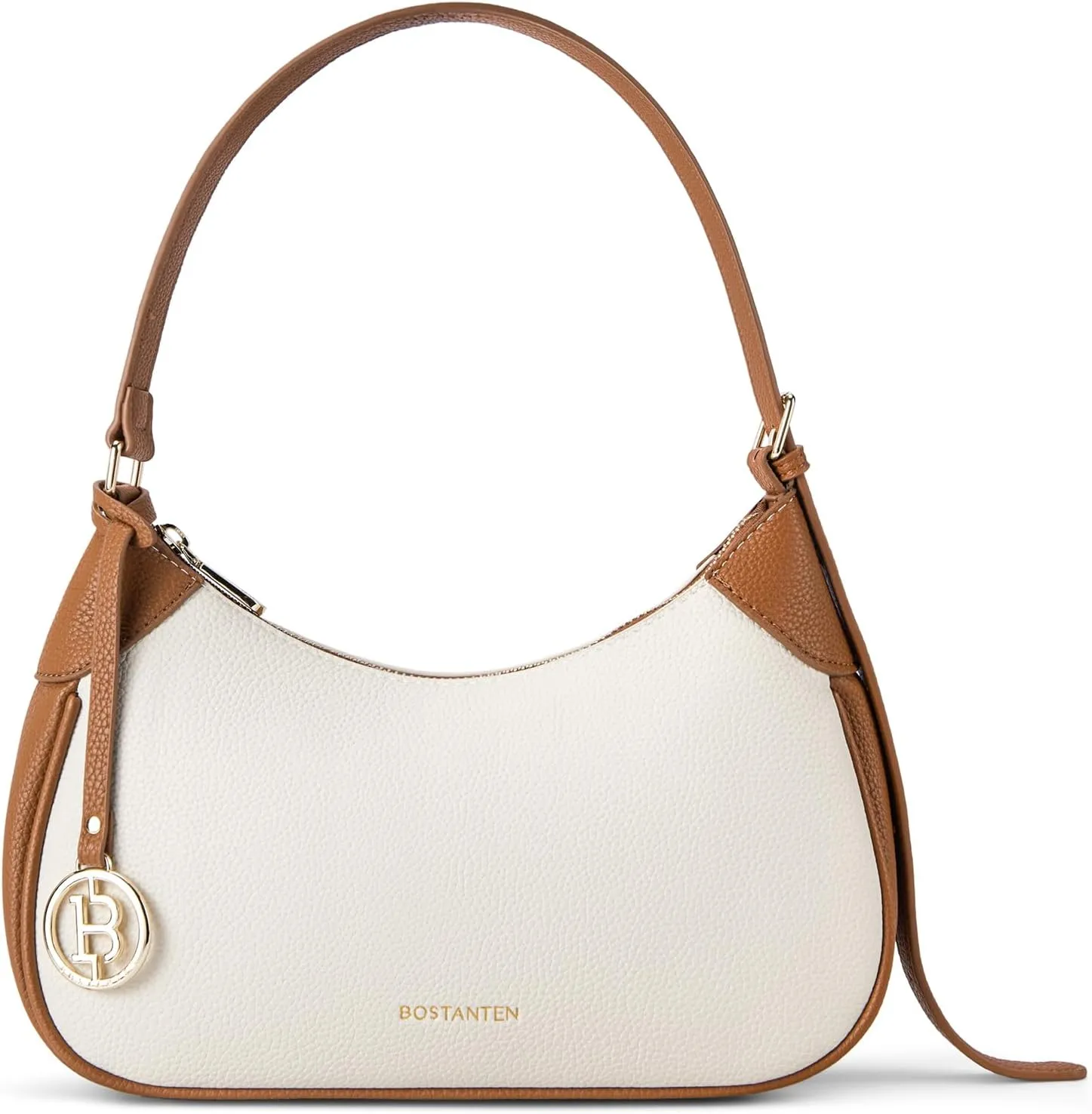 BOSTANTEN Shoulder Purses for Women Trendy Hobo Handbags, Beige