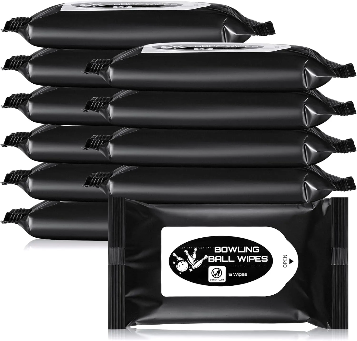 Bowling Ball Cleaner Kit Bowling Ball Cleaning Wipes Towels to Wipe Off Balls 5 Per Pack