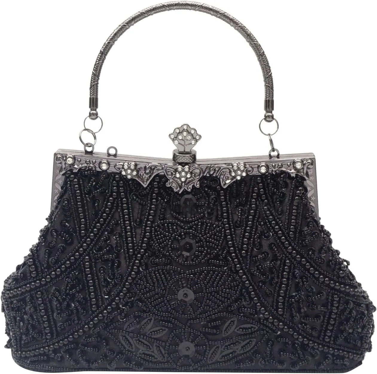 Bridal Wedding Purse Exquisite Handmade Embroidery Shoulder Vintage Beaded Evening for Women Handbag