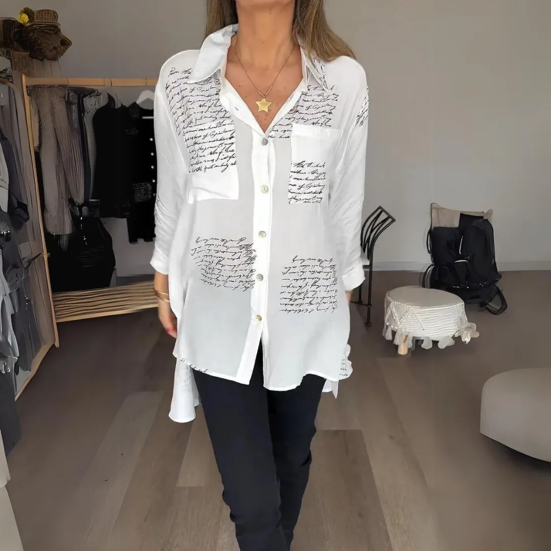 Callista | Handwritten Button-Up Shirt