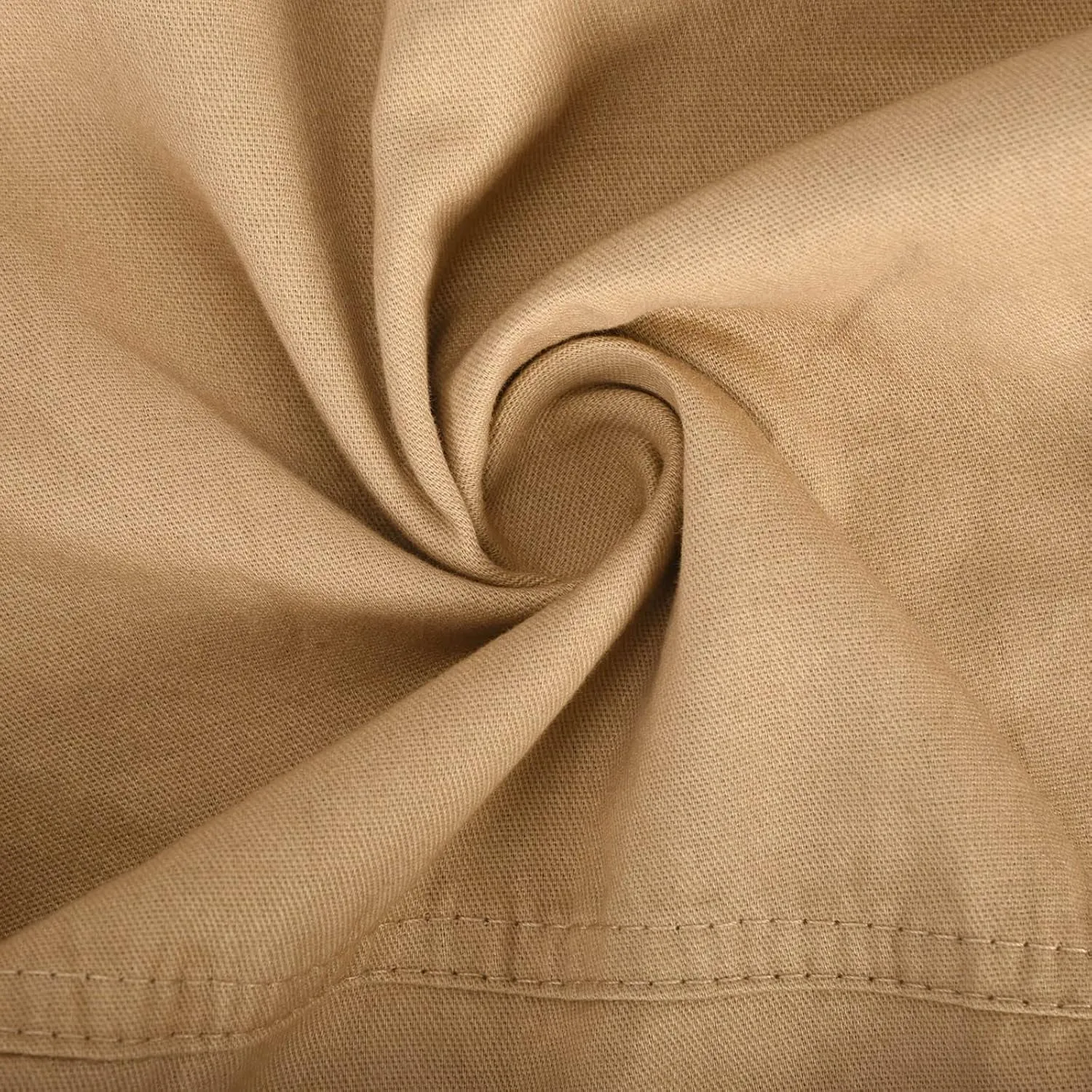 Cargo Work Pants for Men Drawstring Elastic Waist Cotton Linen Sweatpants Casual Skinny-Fit Solid Loose Trousers