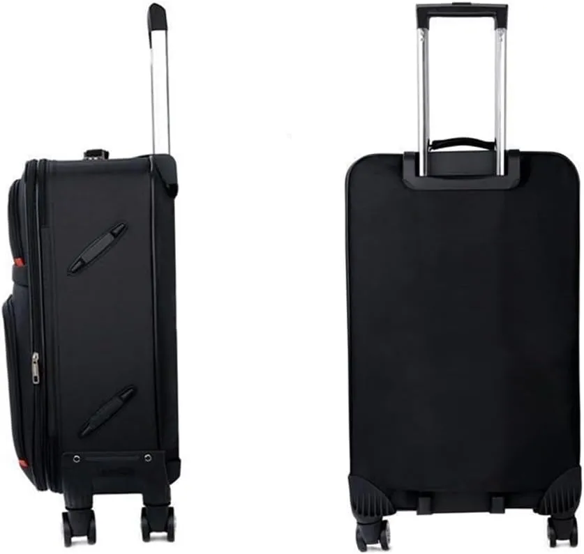 Carry-on Suitcase Luggage Softside Luggage With Spinner Wheels, Black,Expandable Softside Carry-On Carry-on Suitcases Carry On Luggages, 20in