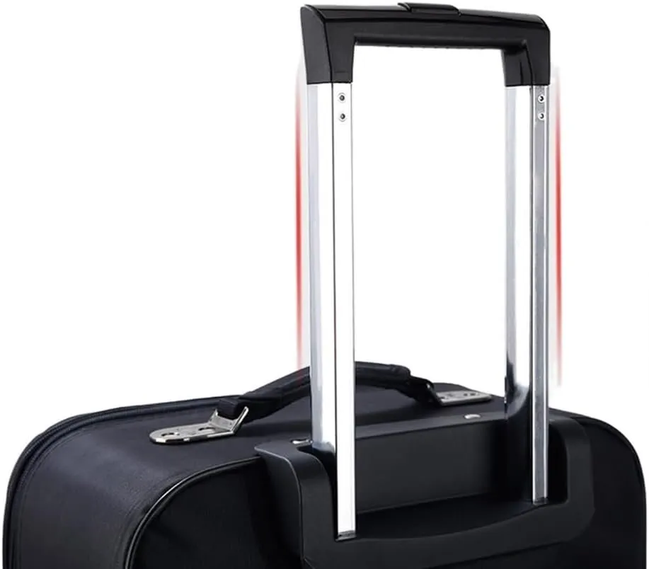 Carry-on Suitcase Luggage Softside Luggage With Spinner Wheels, Black,Expandable Softside Carry-On Carry-on Suitcases Carry On Luggages, 20in