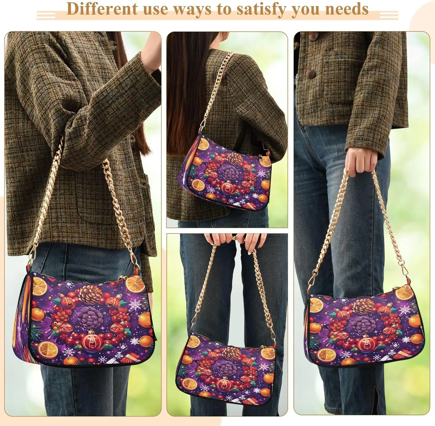 Cartoon Fire Trucks Mini Clutch Purses for Women, Trendy Handbags