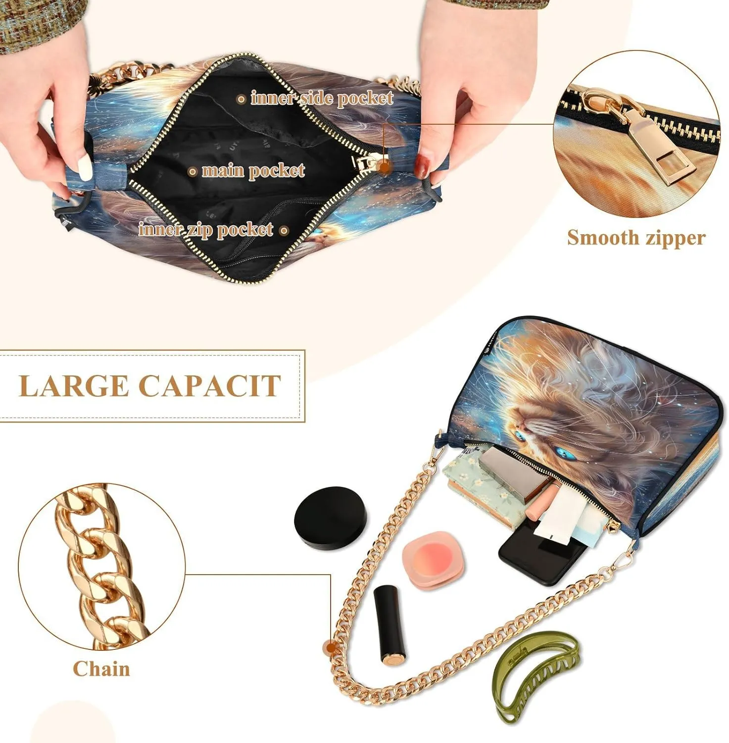 Cartoon Fire Trucks Mini Clutch Purses for Women, Trendy Handbags