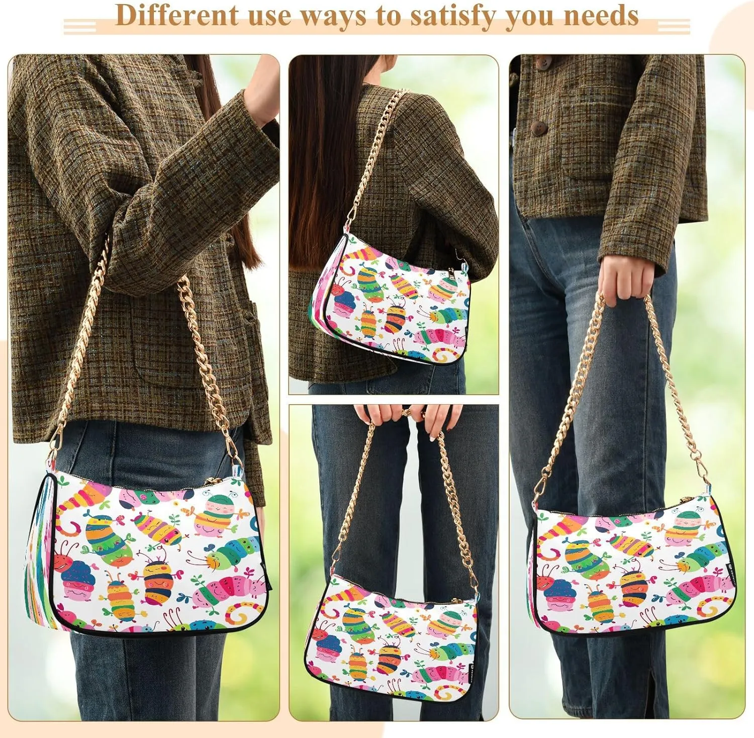 Cartoon Fire Trucks Mini Clutch Purses for Women, Trendy Handbags