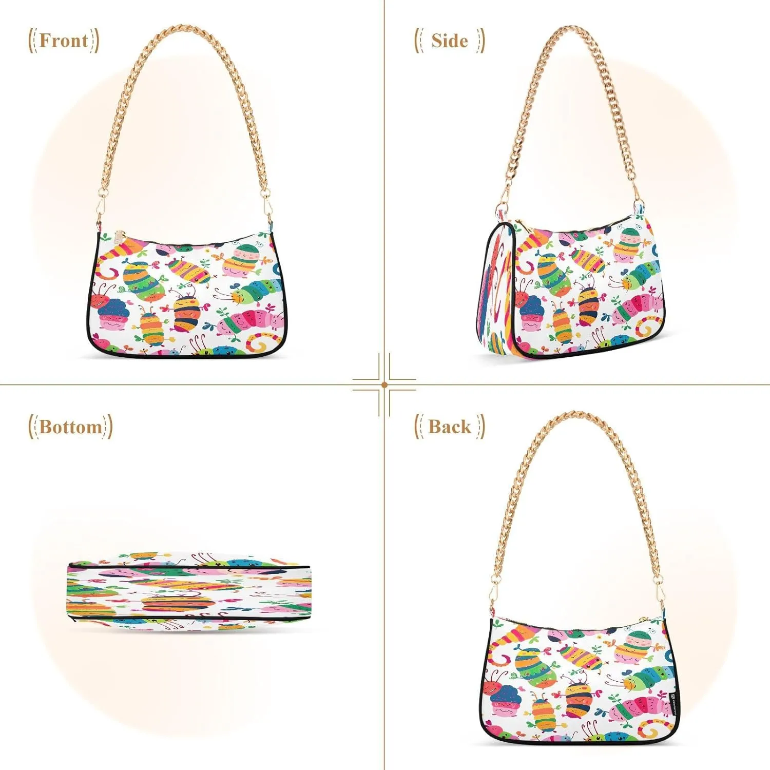 Cartoon Fire Trucks Mini Clutch Purses for Women, Trendy Handbags