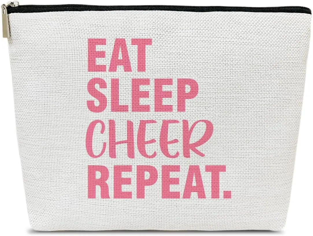 Cheer Makeup Bag, Cosmetic Cheerleading Bags For Cheerleaders, Team Party Favors, Travel Pouch For Teen Girls Women, Teammates Accessories