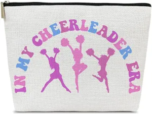 Cheerleading Makeup Bag, Cheer Bag Cheerleader Gifts, Accessories and Stuff For Birthday, Friendship Gifts For Her Female Friend