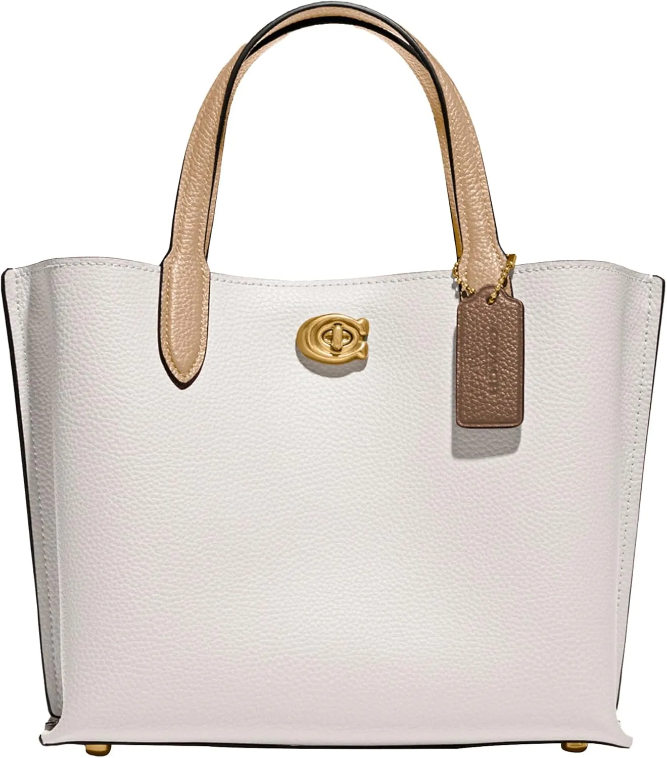 Coach Color-Block Leather Willow Tote 24