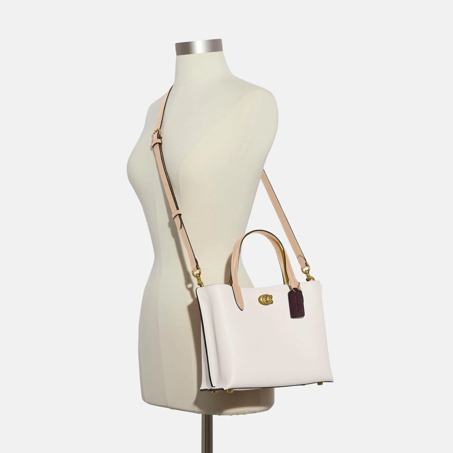 Coach Color-Block Leather Willow Tote 24