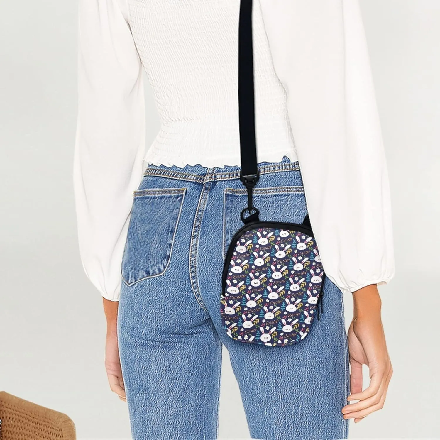 Coldinair Trendy Print Mini Crossbody Bag for Men Women Teens