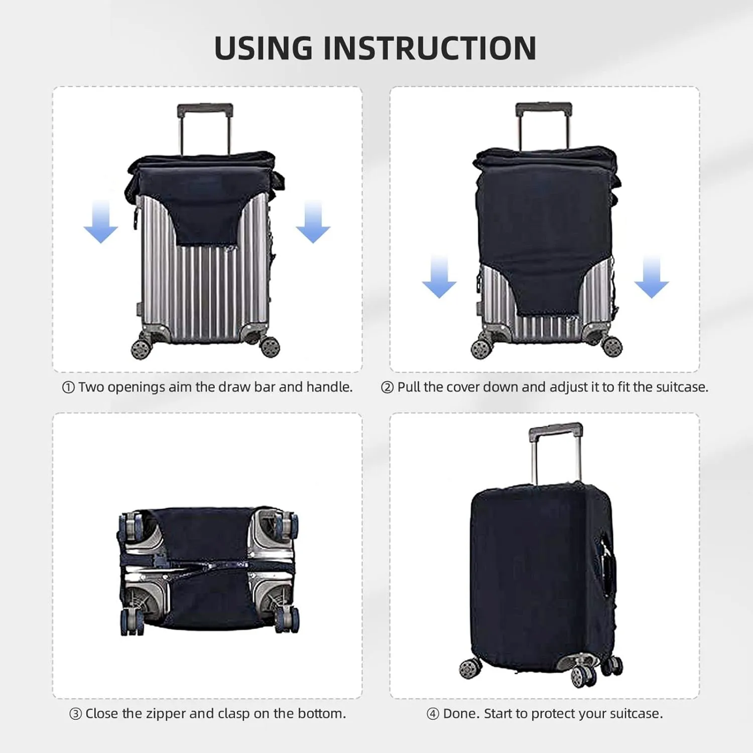 Colorful Butterflies Retro Luggage Cover Suitcase Cover Protector Travel Suitcase Cover