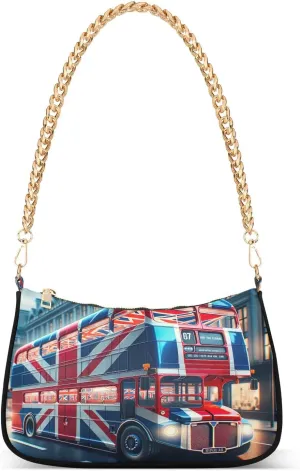 Colorful Leaf Shoulder Bag with Zipper, Crossbody Bags for Women Trendy