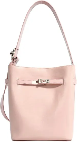 Crossbody And Handbags for Women Square Trendy Bucket Bag with Adjustable Strap,Pink