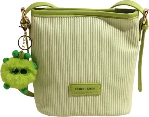 Crossbody Bag for Women,Color-Blocked Bucket Bag - Versatile, Casual, Adjustable Strap, Work Beach Travel