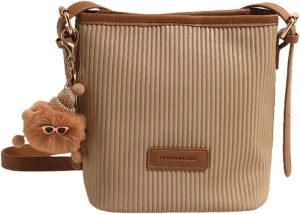 Crossbody Bag for Women,Color-Blocked Bucket Bag - Versatile, Casual, Adjustable Strap, Work Beach Travel