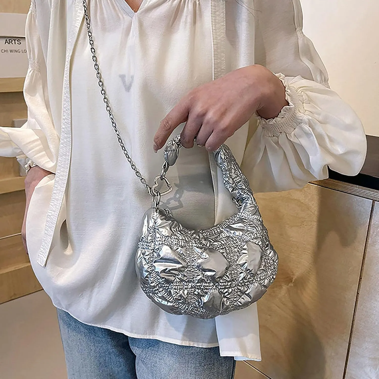 Crossbody Bags for Women Cloud Handbag Summer Chain Versatile Shoulder Bag Crossbody Bag Female