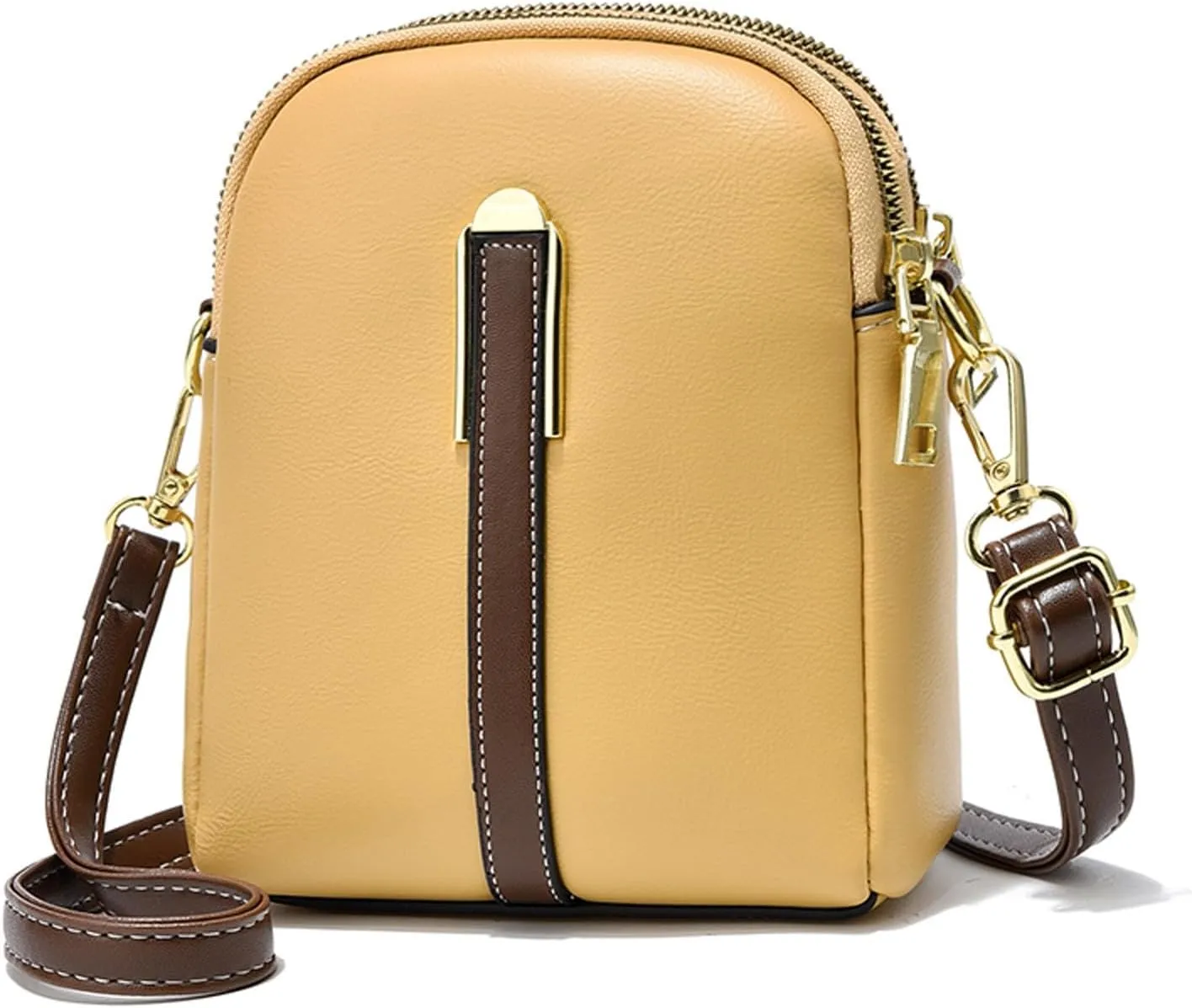 Crossbody Purses New Business Commuteuse Messenger Bag Casual Versatile Adjustable Strap Shoulder (Yellow, One Size)