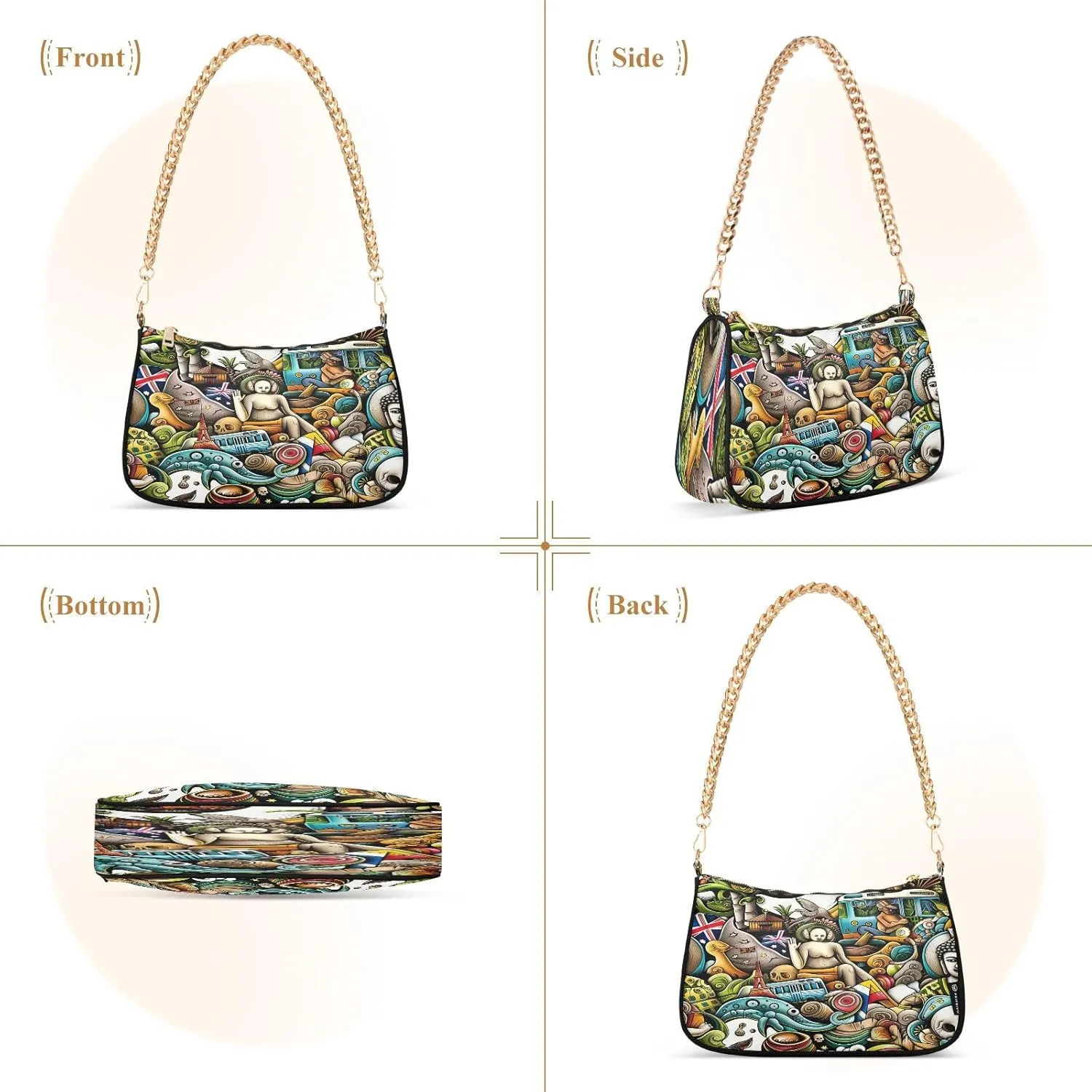 Cute Australian Animals Mini Handbag, Trendy Purses for Women