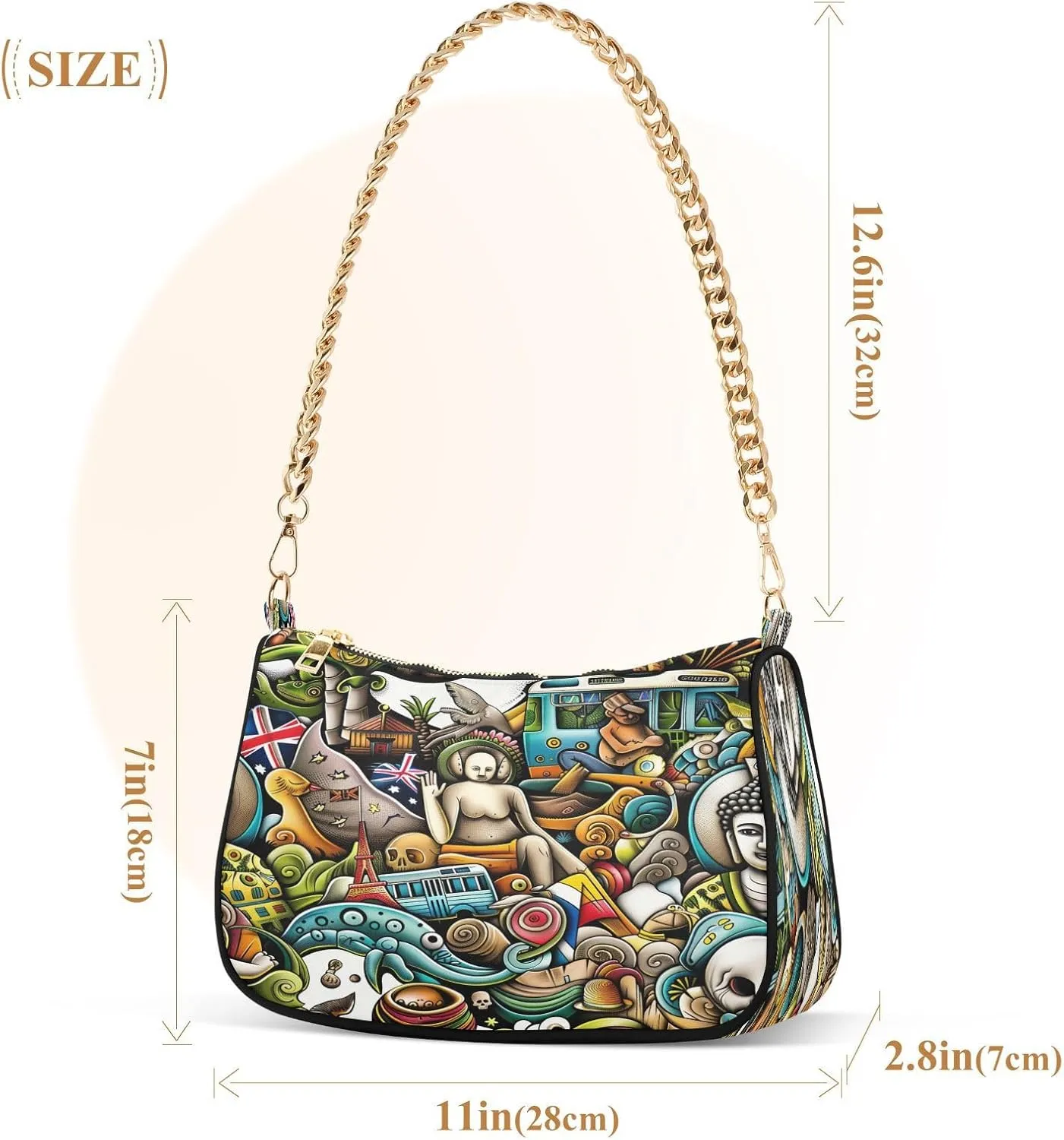 Cute Australian Animals Mini Handbag, Trendy Purses for Women