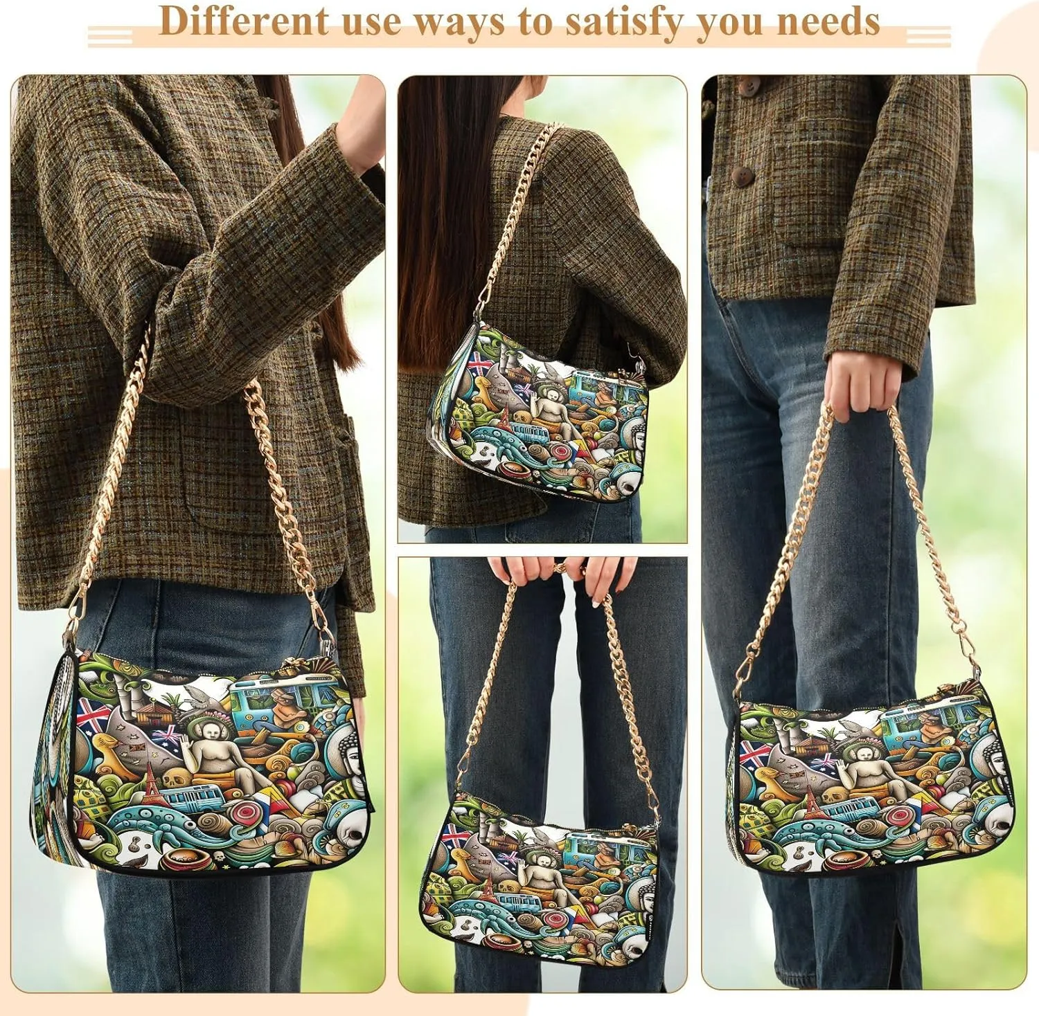 Cute Australian Animals Mini Handbag, Trendy Purses for Women