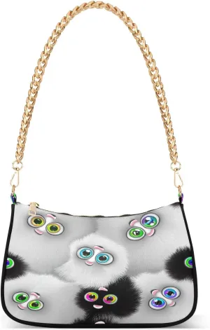 Cute Fun Vivid Black White Creatures Ladies Shoulder Bag, Purses for Women Trendy